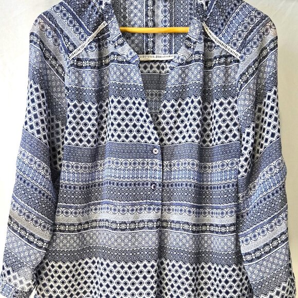 Pull over, sheer blouse women size XL - Picture 1 of 4